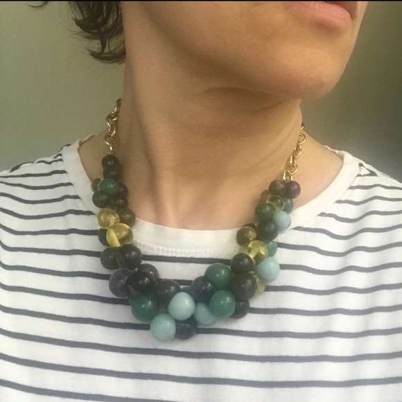 Vintage Beaded Semi-precious Stone Necklace - Picture 3 of 7